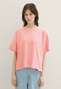 TOM TAILOR DENIM Paprasti marškinėliai - shell pink