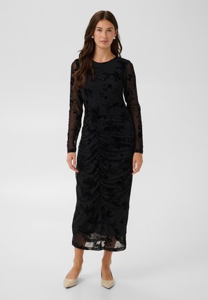 Culture, CUALIBA DRESS - Robe droite - black flock
