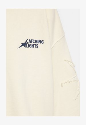 PULL&BEAR, CROPPED WITH GRAPHIC AND STARS - SWEATSHIRT - Sweatshirt - yellow