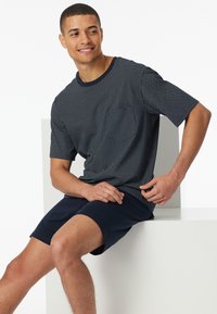 Schiesser KURZ - COMFORT ESSENTIALS - Komplet pidžame - nachtblau