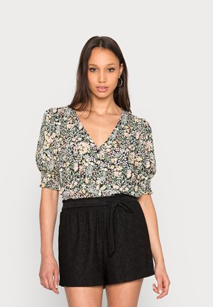 ONLFREDERIKKE V NECK - Camicetta - cloud dancer/yellow