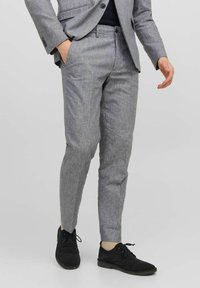 Jack & Jones PREMIUM - SLIM FIT - Housut - light grey melange Pienoiskuva 1