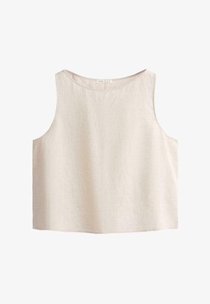 OYSHO, SQUARE TOP - Blúzka - sand