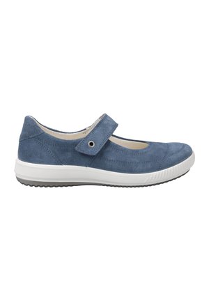 Ankle strap ballet pumps - blau