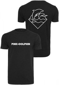 Mister Tee PINK DOLPHIN  - T-shirt z nadrukiem