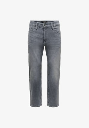 Only & Sons, REGULAR FIT JEANS ONSWEFT LOW RISE REGULAR FIT JEANS - Jeans Straight Leg - medium grey denim