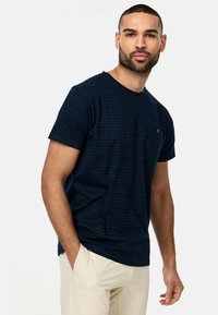 INDICODE JEANS T-Shirt print - navy