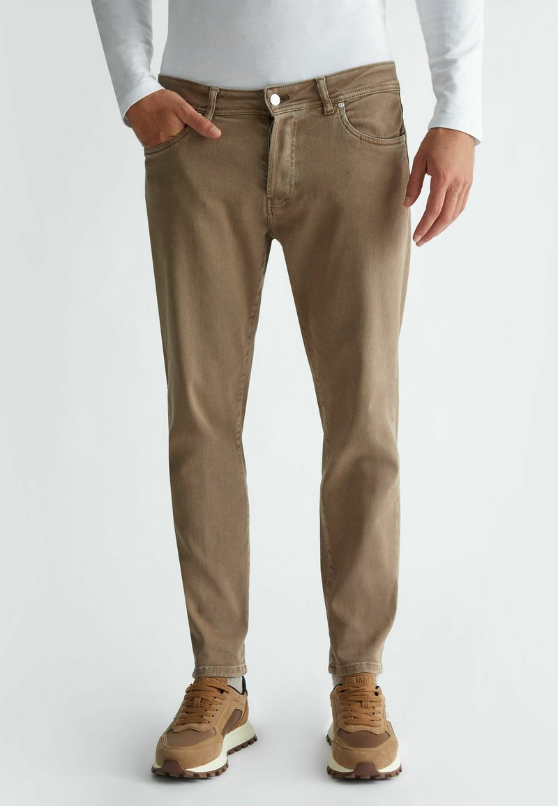 LIU JO CROPPED - Jeans slim fit - sand
