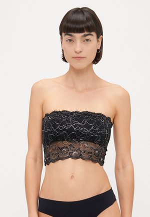 ONLCHLOE GLITTER BANDEAU - Grudnjak - black/silver-coloured