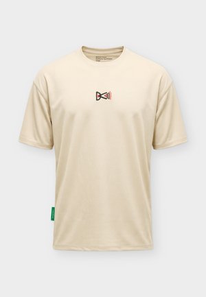 District Vision, SHORT SLEEVE BOXY TRAINING TEE - T-shirt imprimé - bamboo