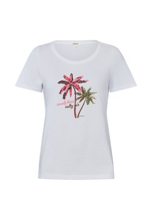 s.Oliver, S.OLIVER T-SHIRT - T-shirt print - weiß