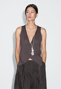Veste sans manches - mottled dark brown