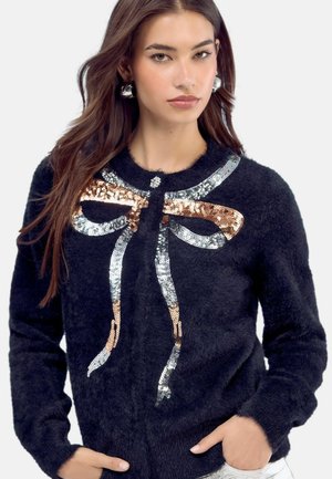 REGULAR FIT - Kardigán - black bow