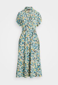 Lauren Ralph Lauren Petite FLORAL BELTED CREPE DRESS - Dnevna obleka - cream multi