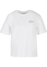 CHEERS AND BUBBLES - T-shirt con stampa - white