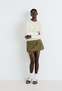 ONLY ONLKATIA PUFF CARDIGAN - Adīta jaka - whitecap gray melange