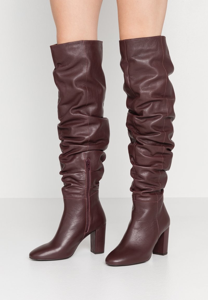 Mint Berry Stivali Con I Tacchi Bordeaux Zalando It