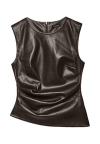 SLEEVELESS EFFECT  - Bluza - mottled brown