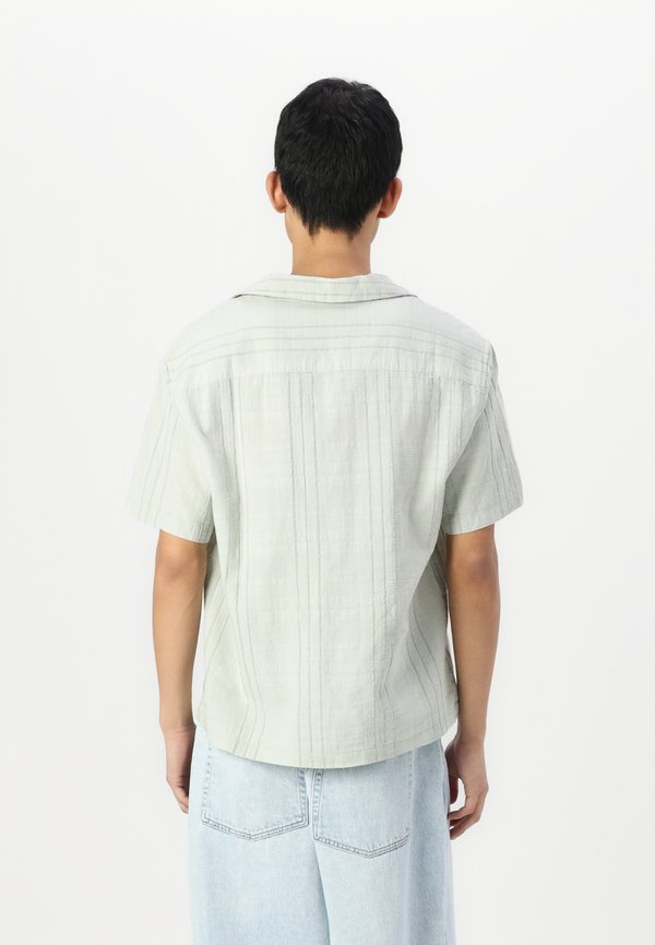 Camp Collar Textured Button-Up Shirt - Shirt3