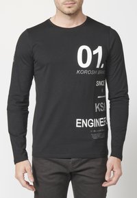 Koroshi Majica z dolgimi rokavi - black/white