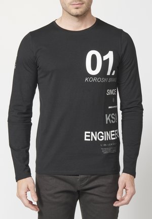 Hosszú ujjú felső - black/white