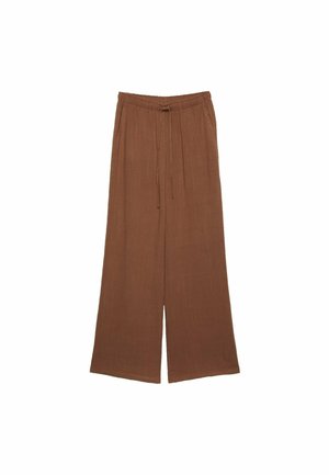 Stradivarius FLOWING RUSTIC - Trousers - brown
