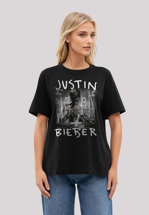JUSTIN BIEBER PURPOSE ALBUM COVER - Print T-shirt - off black