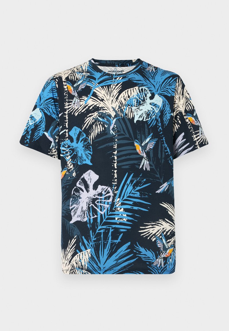 jack & jones T-shirt print donkerblauw