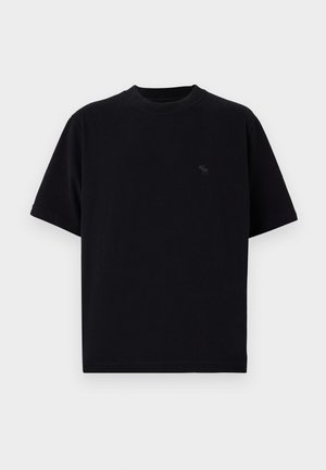 Abercrombie & Fitch APAC PREMIUM ICON - Paprasti marškinėliai - casual black