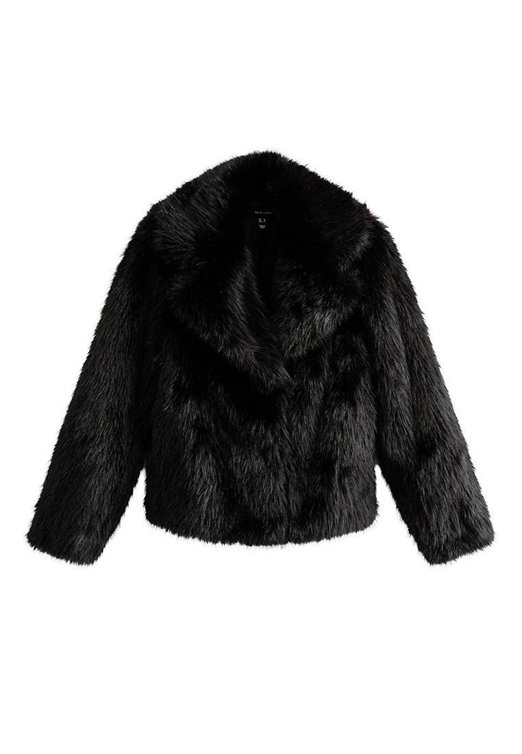 Manteau/veste New Look Noir Taille 10 - Polyester/élasthanne, Longueur Hanches, Occasion Très Bon état