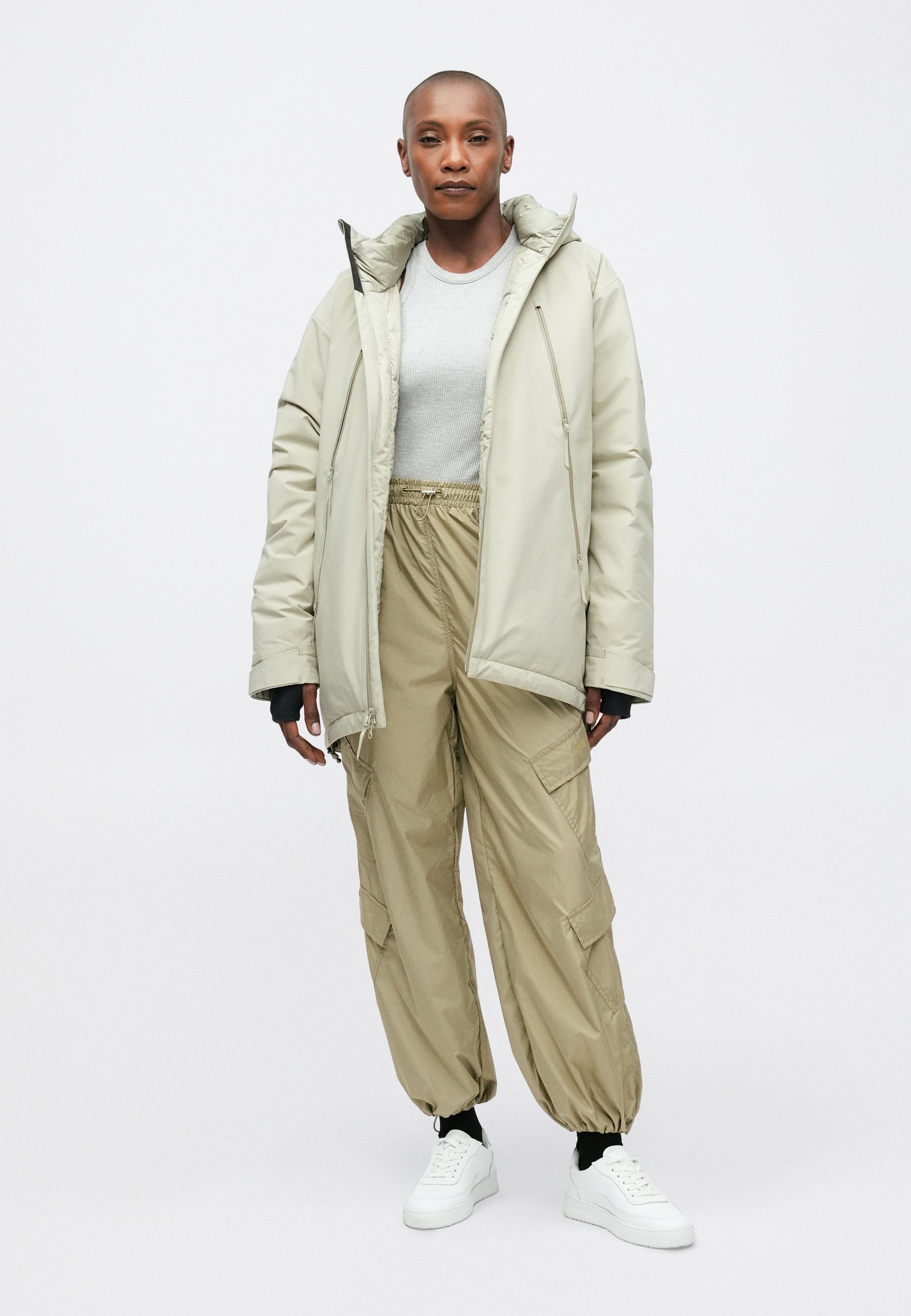 MM6 Maison Margiela MM6 X SALOMON - Down coat - abbey stone/off