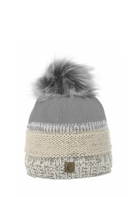Faera WARME MIT -BOMMEL - Beanie - hellgrau