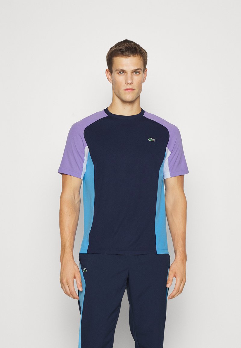 Lacoste Sport TENNIS TOUR Sports Tshirt navy blue/neva purple