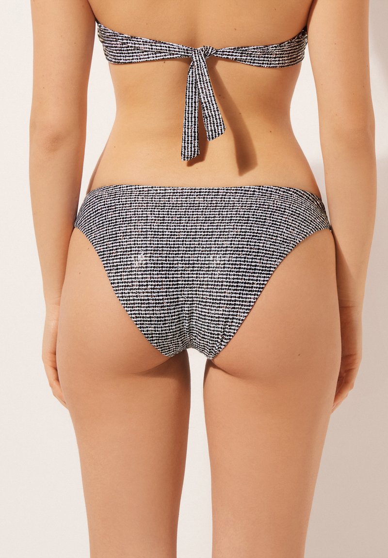 Calzedonia BLACK DOTS Bas de bikini Black/noir