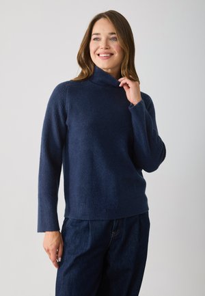 Strikkegenser - navy