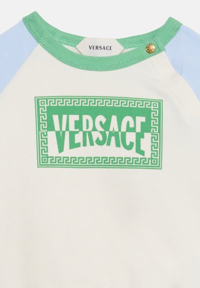 Versace ETICHETTA CLUB PRINT UNISEX SET - Φόρμα - white/sky blue/mint