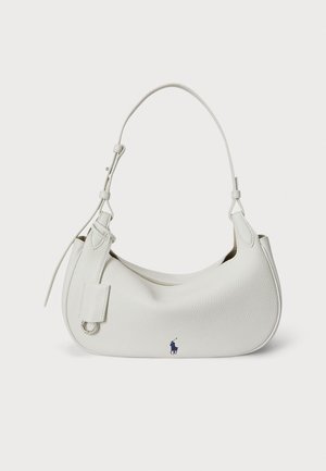 POLO PLAY LEATHER SHOULDER BAG - Håndtasker - off-white