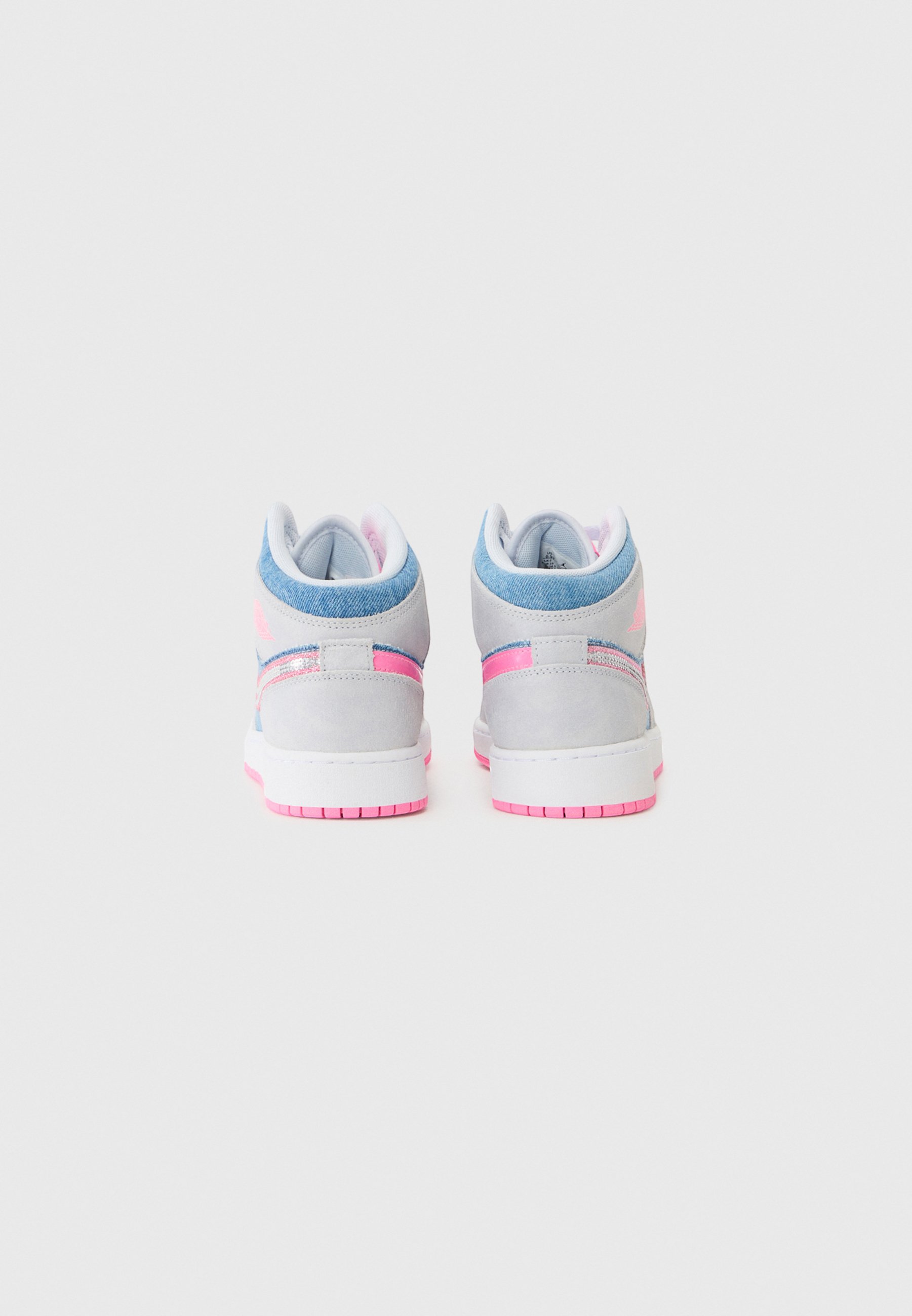 jordan pink and blue shoes