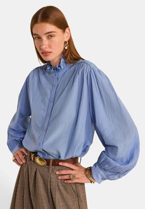 Maison 123, CHEMISIER MONA BL RAYURE - Button-down blouse - lavande