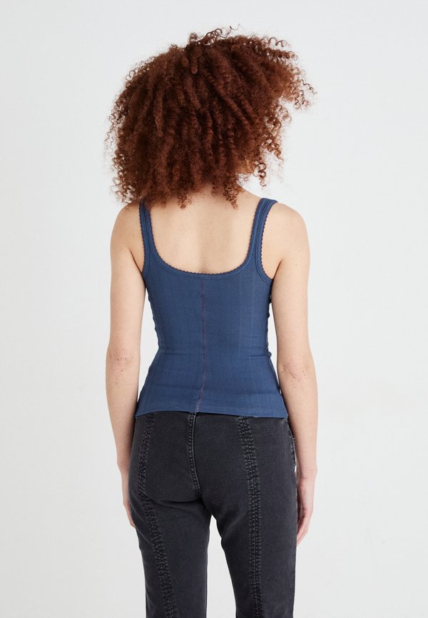 END GAME POINTELLE TANK - Top - indigo3