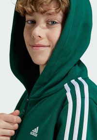 adidas Performance HOOD - Sudadera con cremallera - collegiate green   white