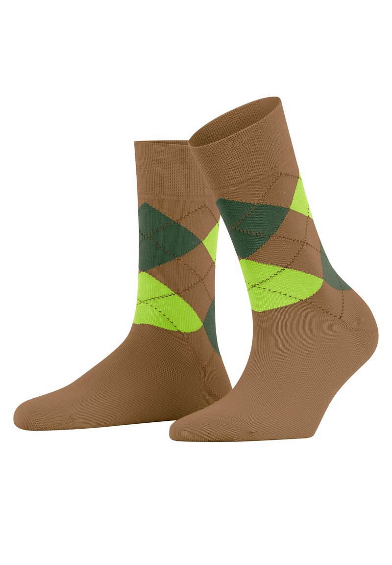 FALKE SENSITIVE ARGYLE - Socken - lion