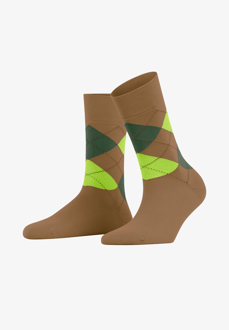 FALKE SENSITIVE ARGYLE - Socken - lion
