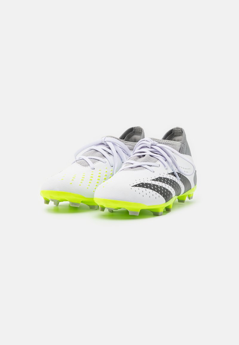 adidas gazelle silver green womens adidas Predator Accuracy.3 Laceless FG Firm Ground Soccer Cleats, White/Black / 11