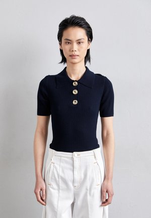 sandro GROS BOUTONS FANTAISIE - Bluză polo - marine