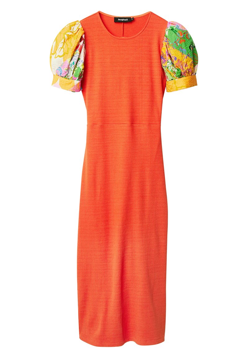 Desigual Gebreide jurk oranje Desigual Gebreide jurk oranje