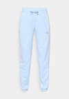 ESSENTIALS 3 STRIPES FRENCH TERRY CUFFED - Παντελόνι φόρμας - glow blue/clear pink