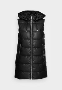 ONLY ONLLYDIA FAUX LEATHER WAISTCOAT - Veste sans manches - black