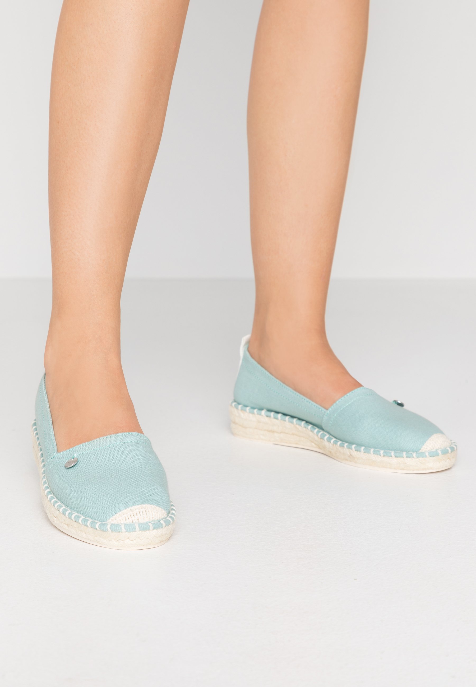 INES BASIC Espadrillos light aqua green INES BASIC Espadrillos light aqua green