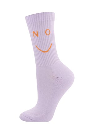 NEON SMILE - Socken - hell flieder